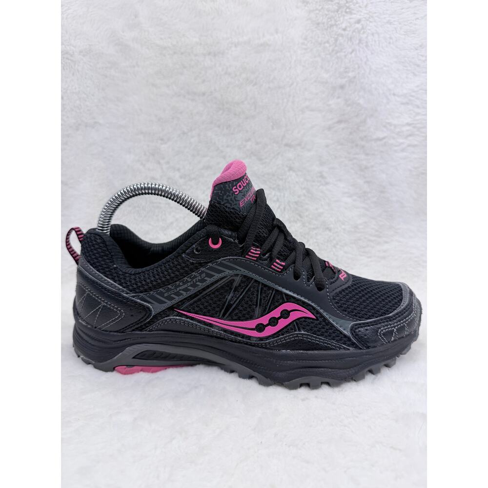 Saucony Excursion TR9 Womens Trail Running Shoes Black Pink Size 7